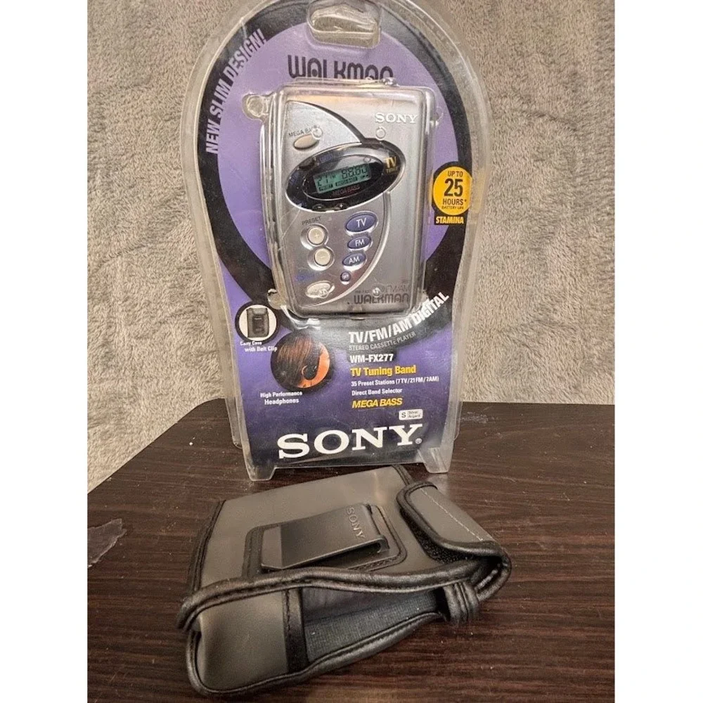 Sony Walkman WM-FX277 Silver TV FM AM Digital Cassette Player New Open Box